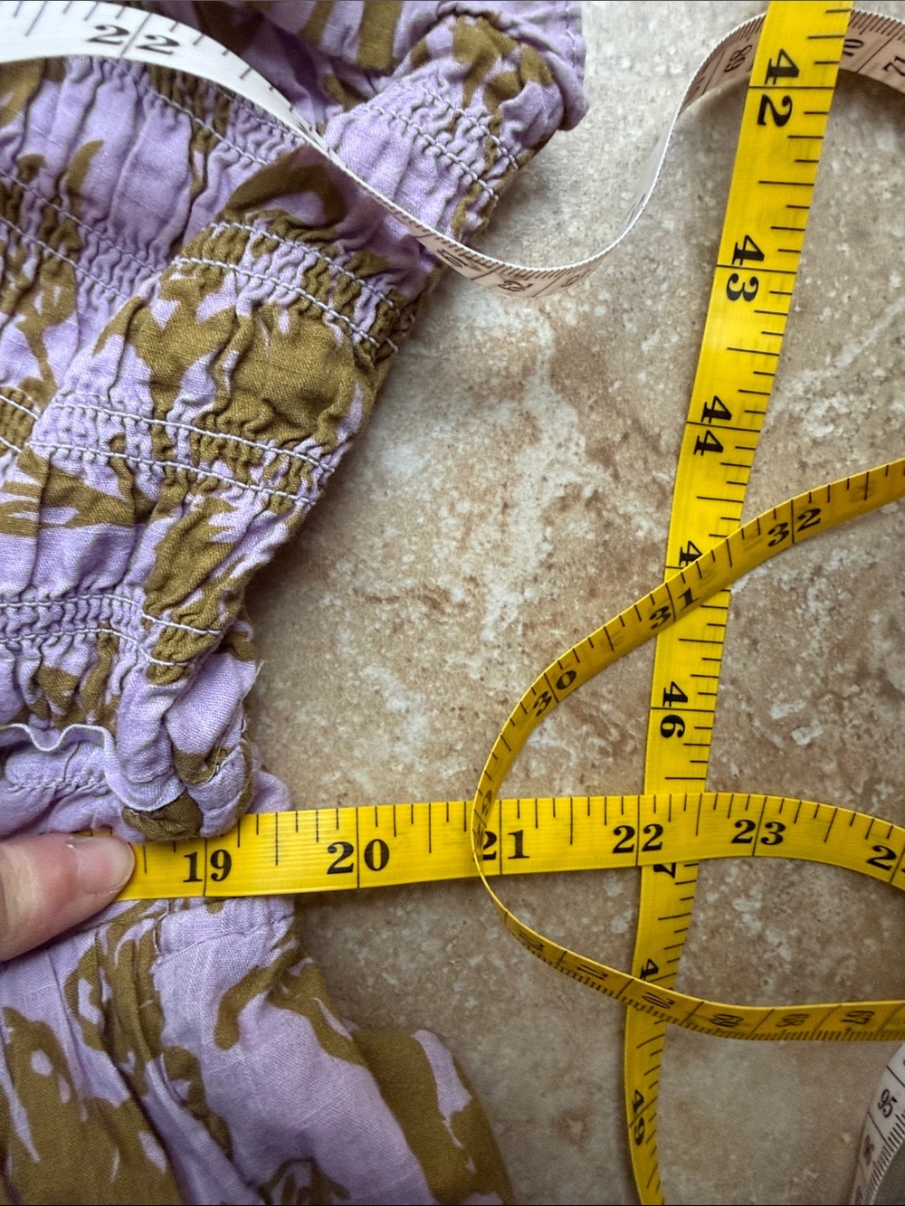 Anthropologie Peregrine Midi Dress Smocked Bodice V-Neck Button Front Pockets L - Picture 16 of 16